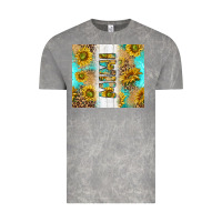 Cloud Rock western mother's day mimi with turquoise and sunflowers and leopard tu Vintage Tee - TumblerDesignByShophia