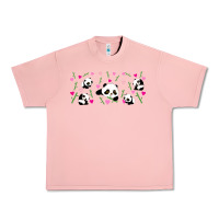 Salmon cute panda Urban Heavy Tee - TumblerDesignByShophia