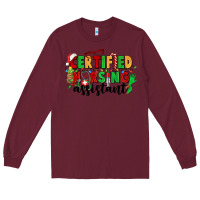 Burgundy certified nursing assistant Long Sleeve Tee - CowGirlArtShop