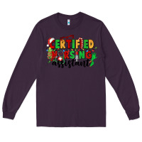 Plum certified nursing assistant Long Sleeve Tee - CowGirlArtShop
