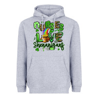 Heather Grey nurses love shenanigans st patricks day Heavyweight Hoodie - Artiststas