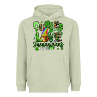 Matcha nurses love shenanigans st patricks day Heavyweight Hoodie - Artiststas