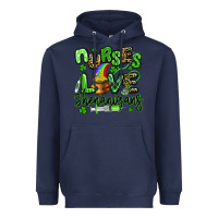 Navy nurses love shenanigans st patricks day Heavyweight Hoodie - Artiststas
