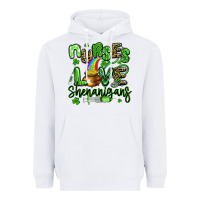 White nurses love shenanigans st patricks day Heavyweight Hoodie - Artiststas