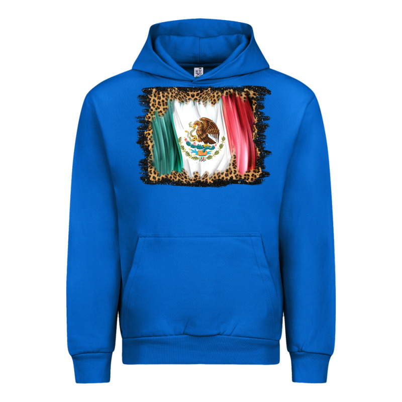 Distressed Mexico Flag Urban Hoodie by BarkalooDesign | Teevron