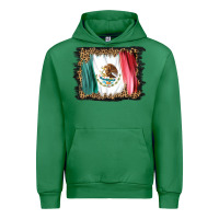 Emerald distressed mexico flag Urban Hoodie - BarkalooDesign