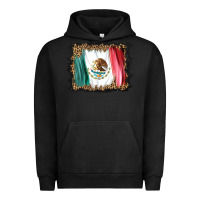 Pigment Black distressed mexico flag Urban Hoodie - BarkalooDesign