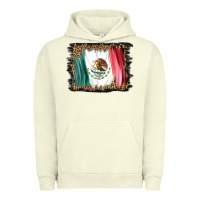 Pigment Pistachio distressed mexico flag Urban Hoodie - BarkalooDesign