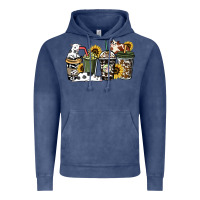 Vintage Denim Cowhide coffee cups Vintage Hoodie - HowdyJamesFarm