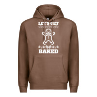 Chestnut Let's Get Baked Smoking Weed Funny Christmas Gift 1 Premium Hoodie - lanVoArt