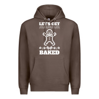 Coffee Let's Get Baked Smoking Weed Funny Christmas Gift 1 Premium Hoodie - lanVoArt