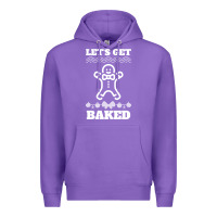 Purple Let's Get Baked Smoking Weed Funny Christmas Gift 1 Premium Hoodie - lanVoArt