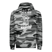 Slate Camo Let's Get Baked Smoking Weed Funny Christmas Gift 1 Premium Hoodie - lanVoArt