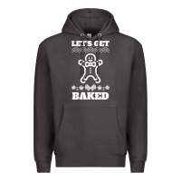 Smoke Let's Get Baked Smoking Weed Funny Christmas Gift 1 Premium Hoodie - lanVoArt