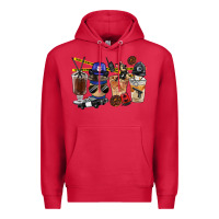 Cardinal Police Coffee Cups Premium Hoodie - FaDigitalArtStudio