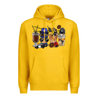 Lemon Police Coffee Cups Premium Hoodie - FaDigitalArtStudio