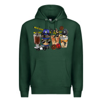 Sports Green Police Coffee Cups Premium Hoodie - FaDigitalArtStudio