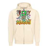Sandshell Spooky Season Zipper Hoodie - CowhideDigitalArt