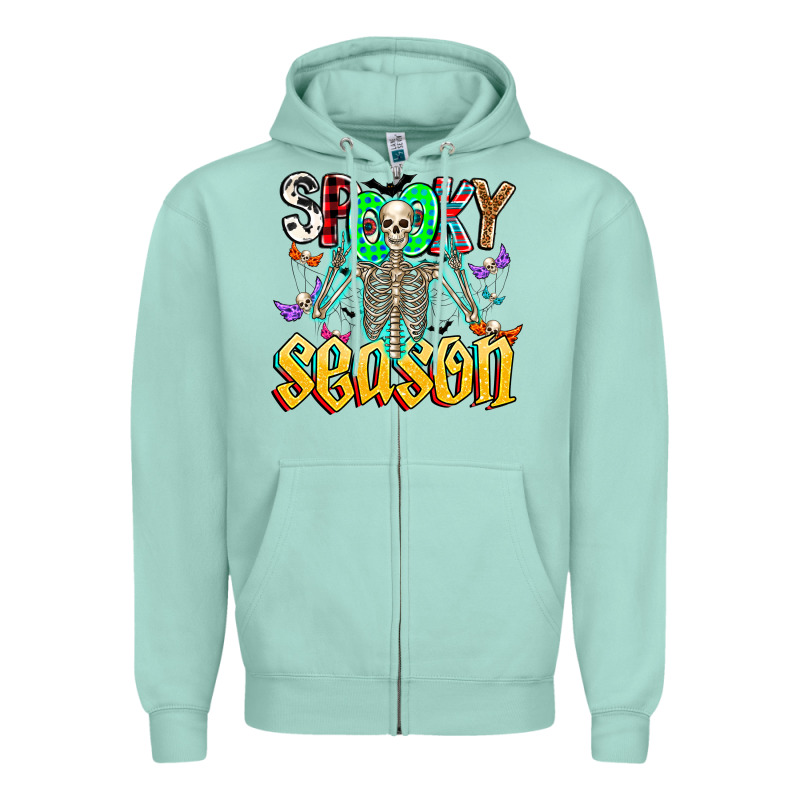 Spooky Season Zipper Hoodie by CowhideDigitalArt | Teevron