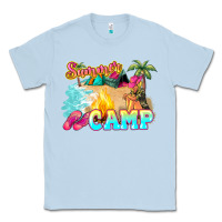 Dusty Blue summer camp Classic Tee - NancyCooperArtShop