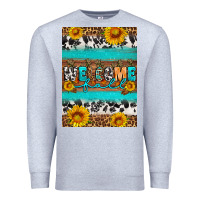 Heather Grey Welcome fall Premium Sweatshirt - Artiststas