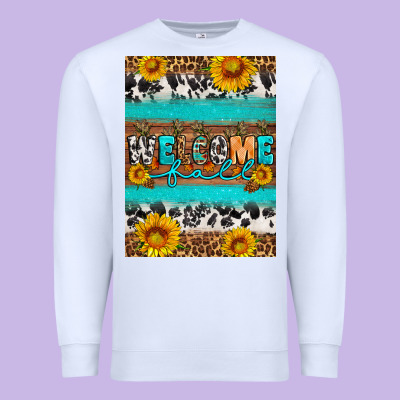 Welcome Fall Premium Sweatshirt Designed By Artiststas