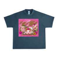 Midnight Navy pigs Urban Heavy Tee - TumblerDesignByShophia
