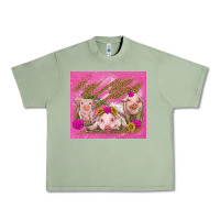 Oil Green pigs Urban Heavy Tee - TumblerDesignByShophia