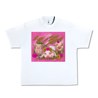White pigs Urban Heavy Tee - TumblerDesignByShophia