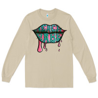 Mushroom beach babe leopard lips Long Sleeve Tee - Jasminsmagicworld