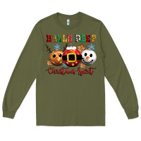 Army Green balls deep christmas spirit Long Sleeve Tee - CowGirlArtShop