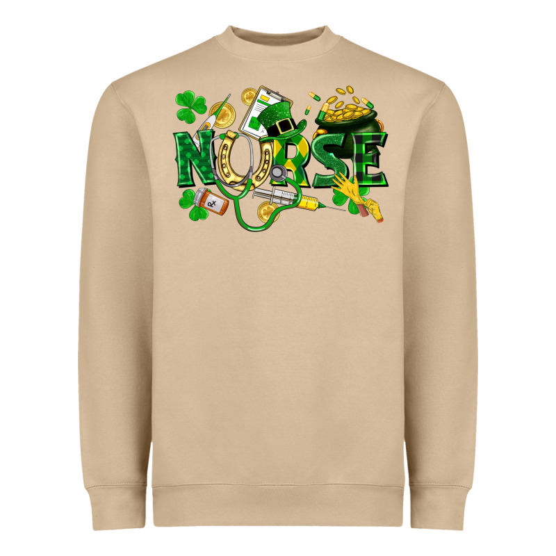 Nurse St Patrick Heavyweight Sweatshirt by FaDigitalArtStudio | Teevron