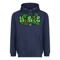 Navy nurse st patrick's day Heavyweight Hoodie - Artiststas