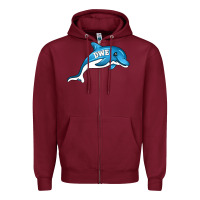 Dolphin Dwe Zipper Hoodie | Teevron