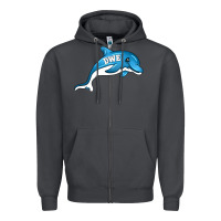 Smoke dolphin dwe Zipper Hoodie - CowhideDigitalArt