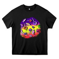 Black halloween candy  patches Heavy Core Tee - BundleAndBundleShop