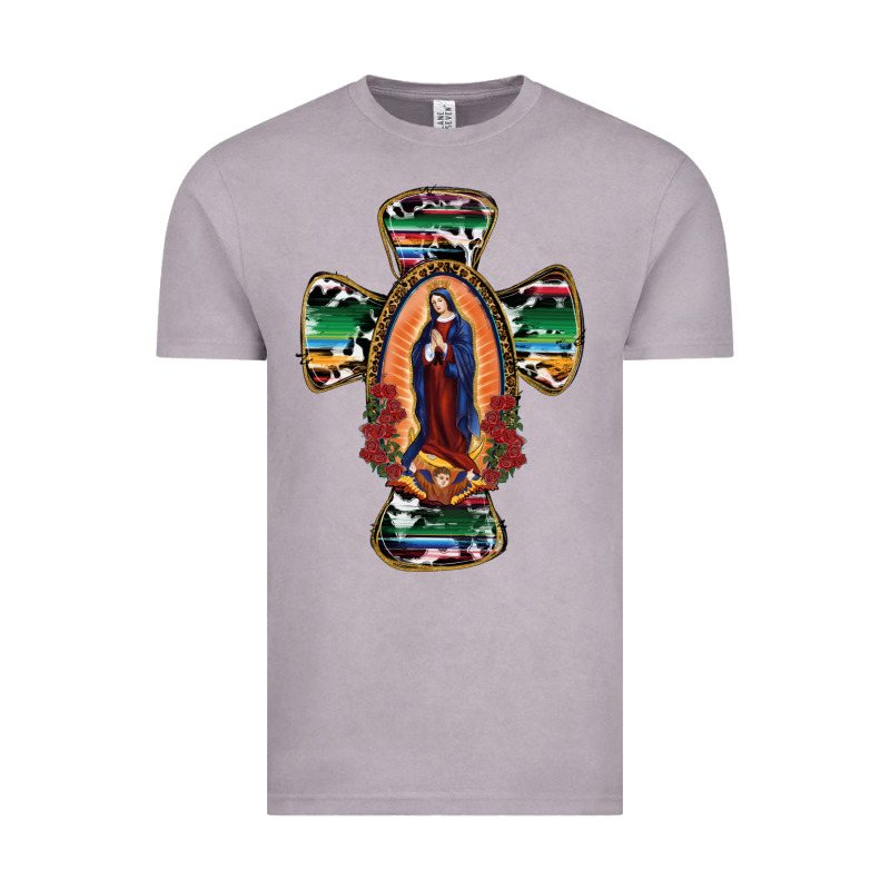 Our Lady Of Guadalupe Cross Vintage Tee by RanaPortraitStore | Teevron