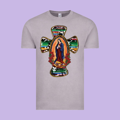 Our Lady Of Guadalupe Cross Vintage Tee Designed By Ranaportraitstore