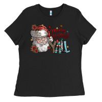 Black merry christmas yall Ladies Tee - SublimationCraftShop