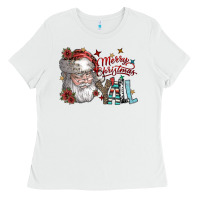 White merry christmas yall Ladies Tee - SublimationCraftShop