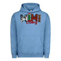 Pigment Pebble Blue mimi claus Urban Hoodie - BarkalooDesign