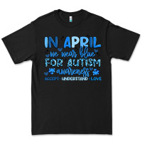 Black in april we wear blue for autism awareness Premium Tee - Artiststas