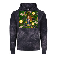 Cloud Black wizard girl with magic Vintage Hoodie - TumblerDesignByShophia