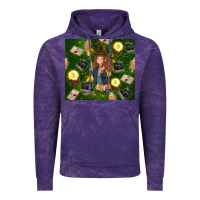 Cloud Purple wizard girl with magic Vintage Hoodie - TumblerDesignByShophia
