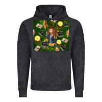 Vintage Arctic wizard girl with magic Vintage Hoodie - TumblerDesignByShophia
