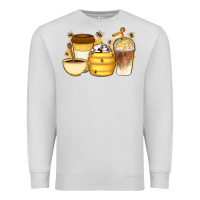 Dove Grey Bee Honey Coffee Cups Premium Sweatshirt - Artiststas
