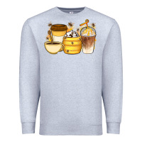Heather Grey Bee Honey Coffee Cups Premium Sweatshirt - Artiststas