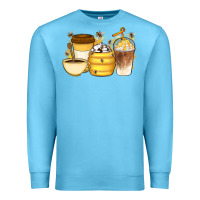 Ocean Blue Bee Honey Coffee Cups Premium Sweatshirt - Artiststas