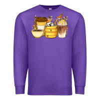 Purple Bee Honey Coffee Cups Premium Sweatshirt - Artiststas