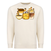 Sandshell Bee Honey Coffee Cups Premium Sweatshirt - Artiststas